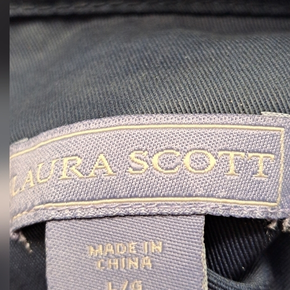 Laura Scott Royal Blue Utility Coat Size L - Picture 5 of 5